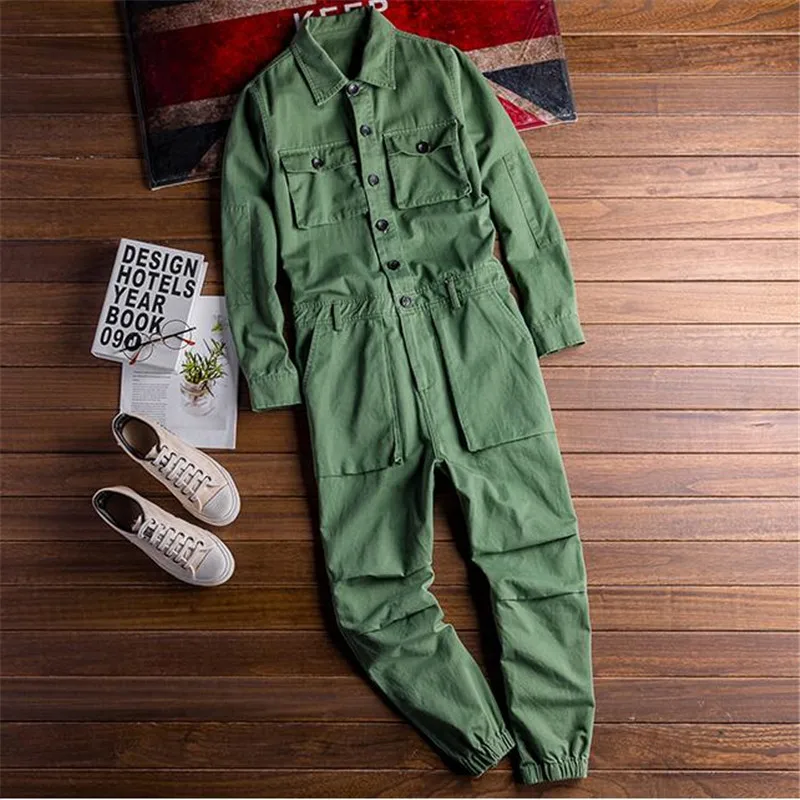 Модный мужской рваный джинсовый комбинезон с курткой из потертого денима