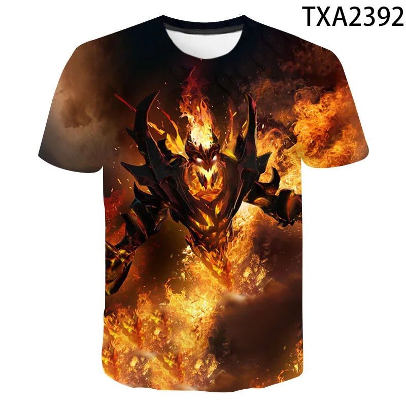 

2021 New Summer Games Dota 2 3D Print T-shirt Men Women Children Fashion Streetwear Short Sleeve Shirts Casual Top Tees t-shirts