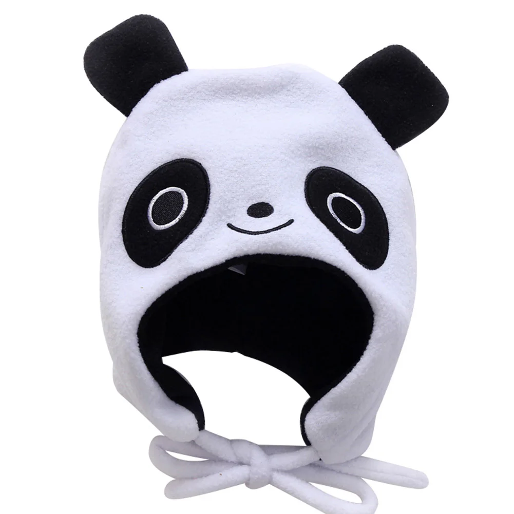 

Kids Cartoon Fleece Cap Warm Hat with Ear Flap for Baby Toddler Party Daily K2