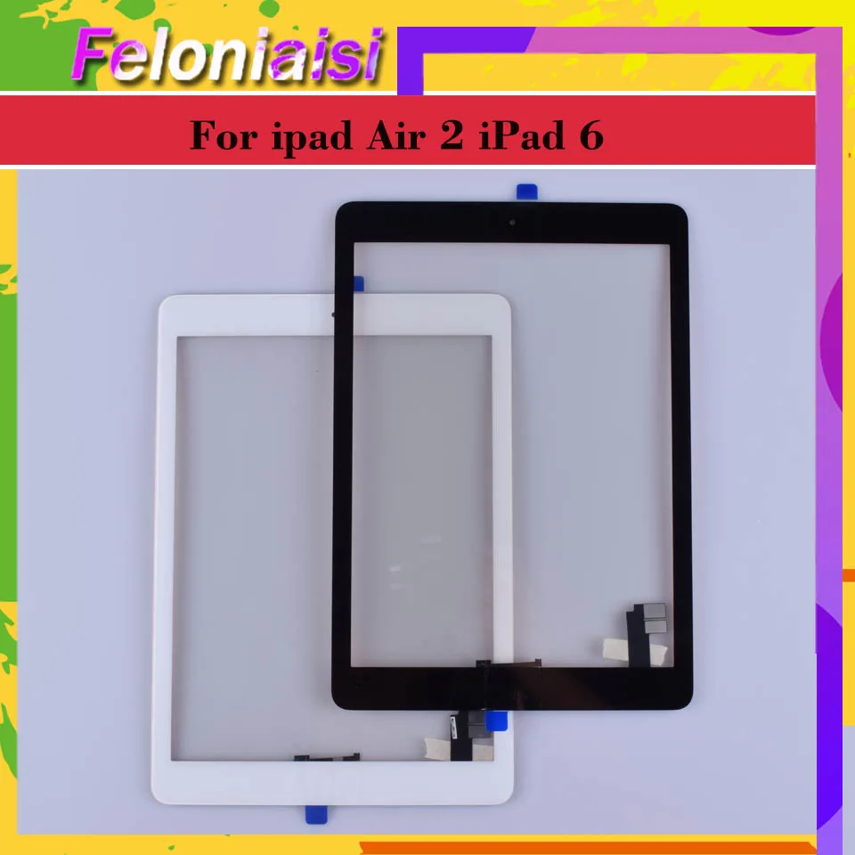 10 шт./лот Оригинальный сенсорный экран для iPad 6 Air 2 2nd Gen A1567 A1566 дигитайзер