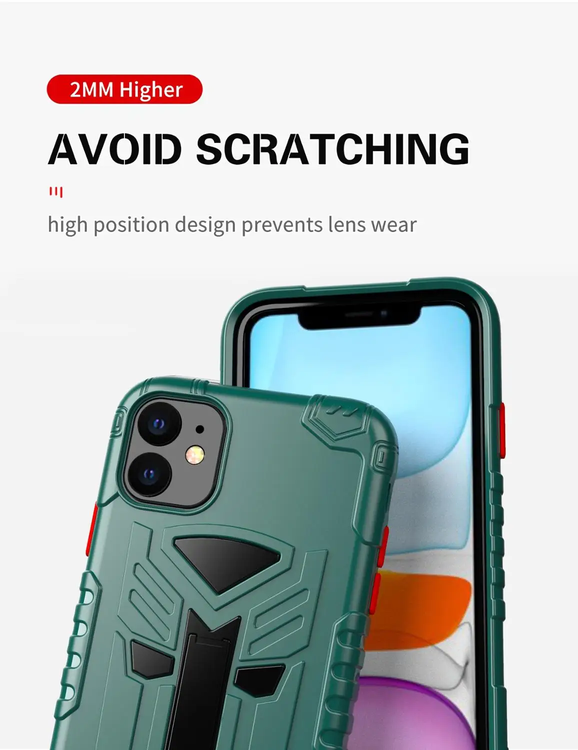 Shockproof Armor phone Case For iphone 11 X XS pro max XR Anti-fall Phone Back Cover for 6 6S 7 8 Plus SE2 |