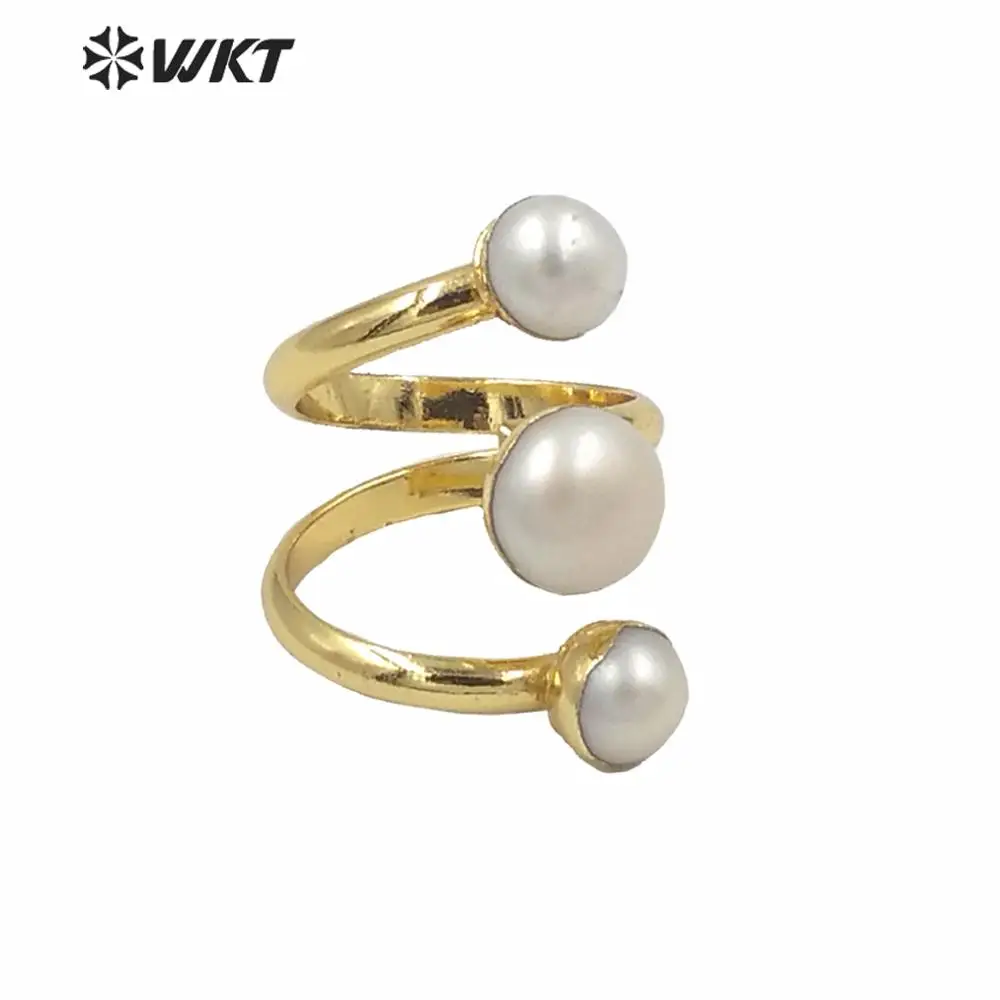 Женское кольцо с пресноводным жемчугом овальной формы|Кольца| |