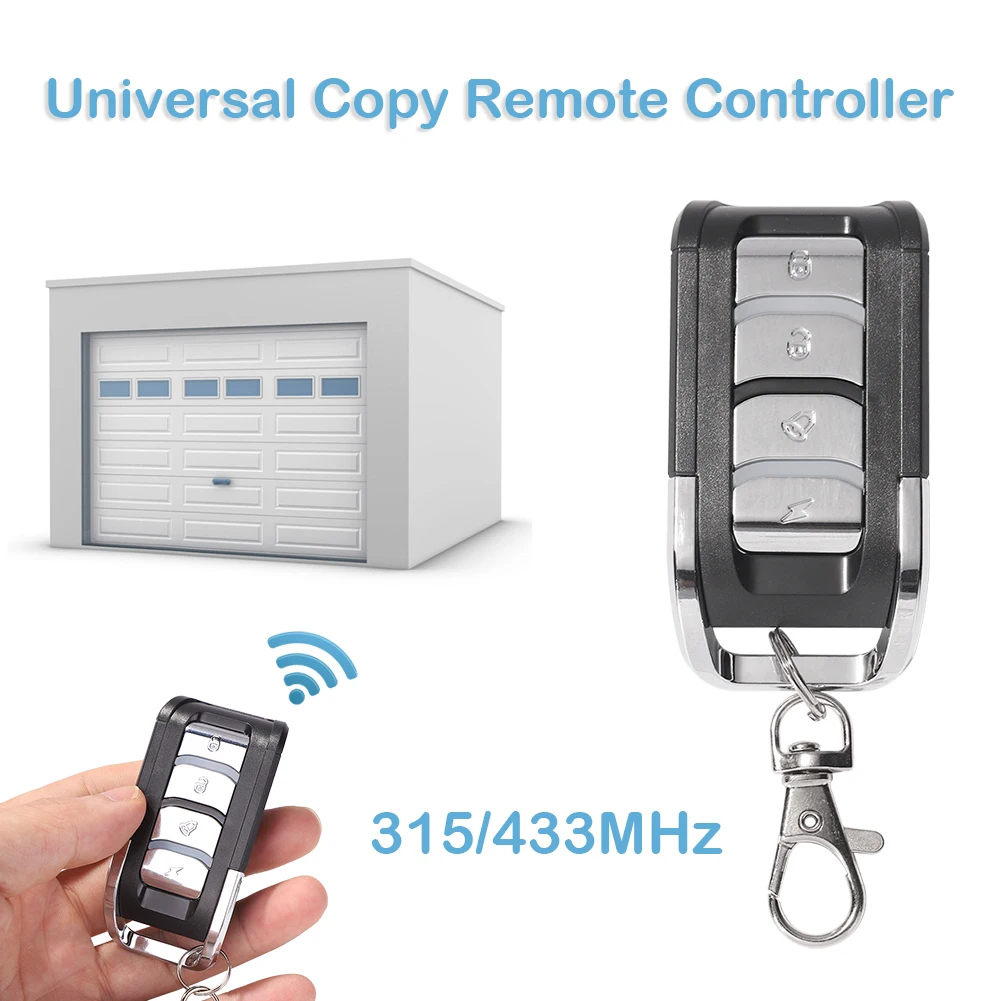 

Copy Duplicator Wireless Remote Control Universal Auto Car Switch Smart Garage Door Gate Opener Cloning 433MHz Transmitter