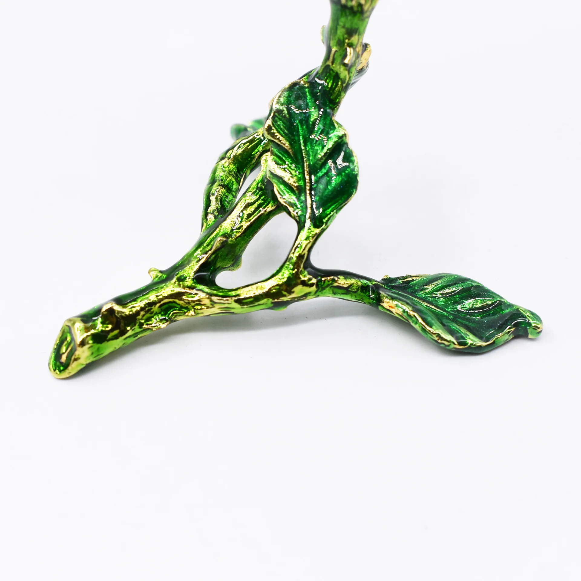 Цветочная коробка для безделушек ручная роспись держатель колец узоры украшений