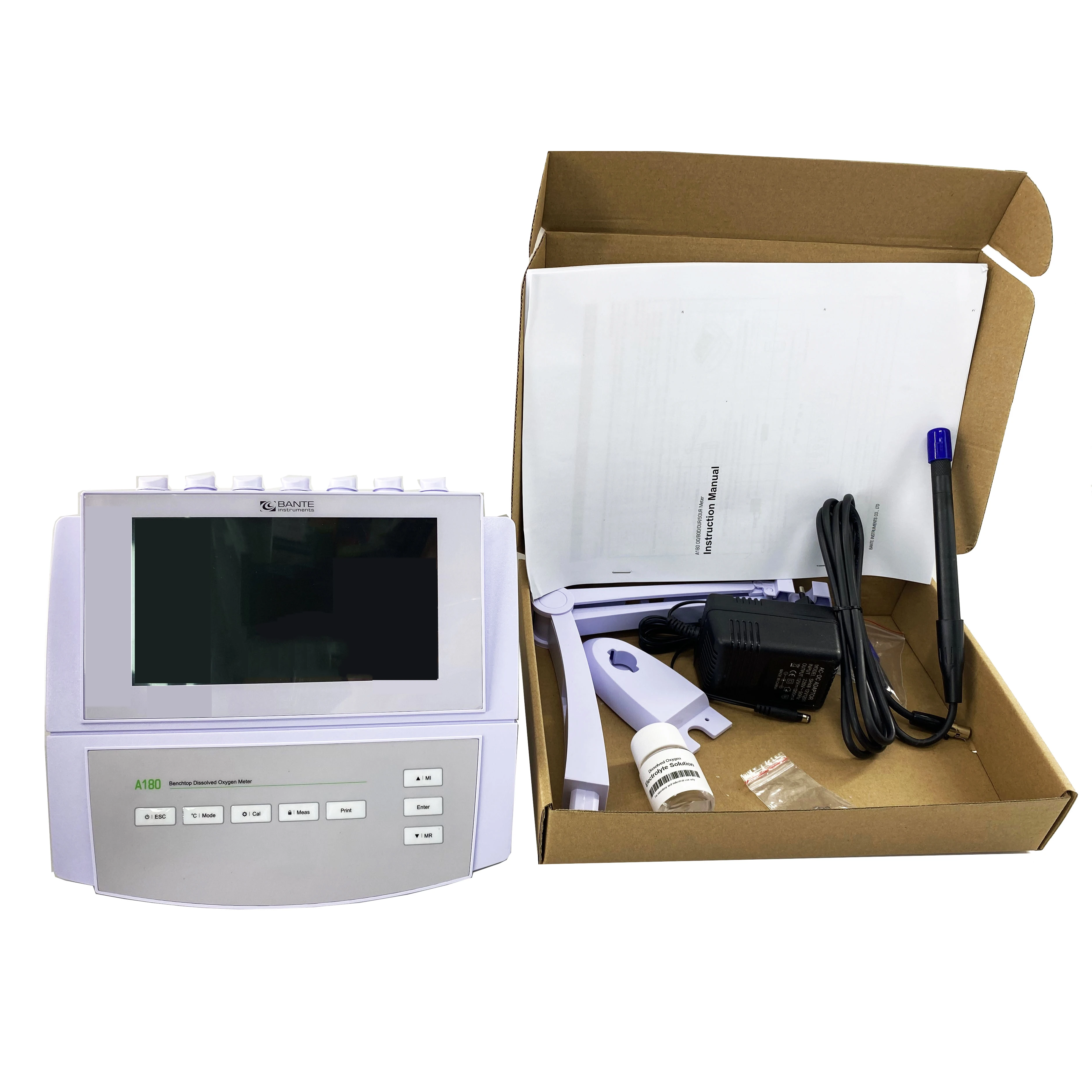 

A180 Professional Laboratory Benchtop Dissolved Oxygen Meter/BOD/OUR/SOUR Meter Tester With 1000 data sets Store