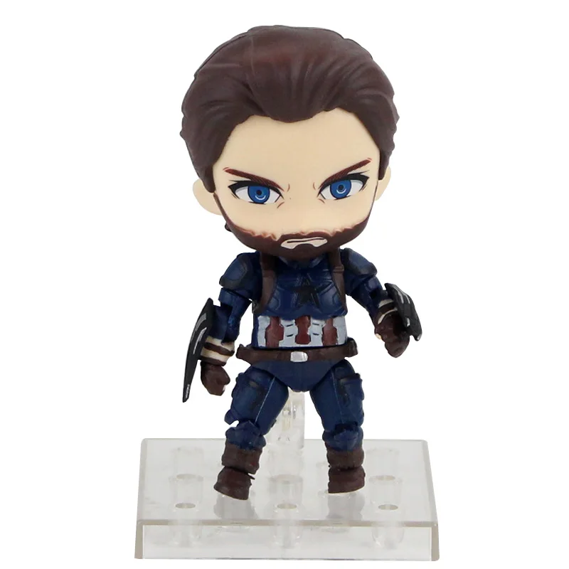 923 No Box Бесконечность войны Мстители фигурку Nendoroid 543 781 866 955 988 1037 Человек-паук Железный человек Локи черная модель пантера игрушки - Цвет: 923 No Box