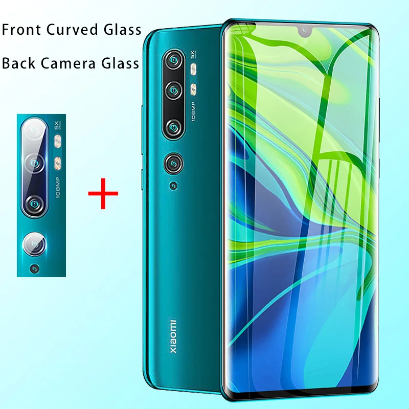 2 в 1 Защитная пленка для объектива камеры Xiaomi Mi Note 10 CC9 Pro HD полное покрытие