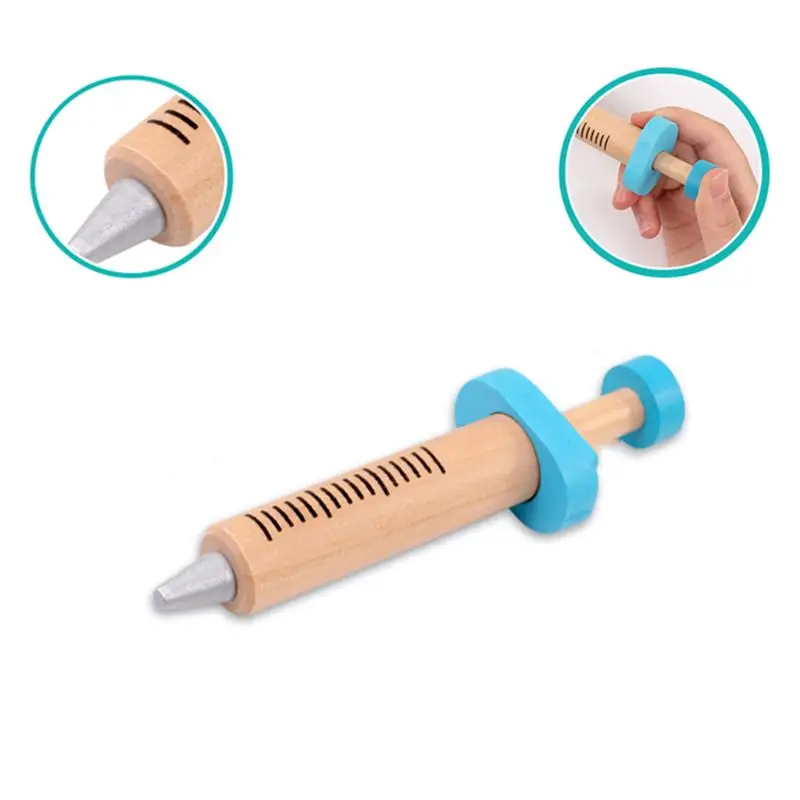 

Kids Doctor Toys Role-playing Games Pretend Play Wooden Kit Set Pretend Doctor Play Toys for Children