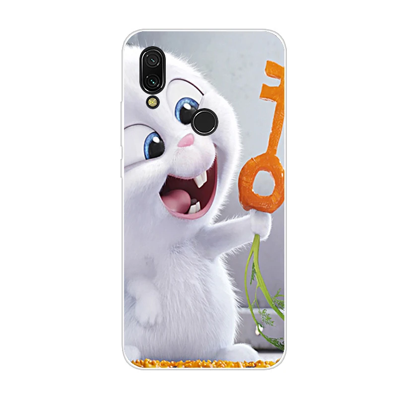Красный Для xiaomi redmi 7 чехол силиконовый рисунок мягкий ТПУ для xiaomi redmi 7 Чехол 6,26 дюймов snapdragon 632 модель fundas coque бампер - Цвет: Красный