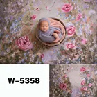 Фон для фотосъемки с изображением Ретро Живопись маслом цветочные новорожденных Baby Shower фон для фотосъемки на день рождения студия Беременность Maternityshoot