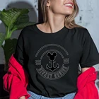 Женская футболка Disney Cruise с буквенным принтом, новая летняя футболка в корейском стиле, черно-белые футболки с рисунком Микки Мауса, милые на открытом воздухе