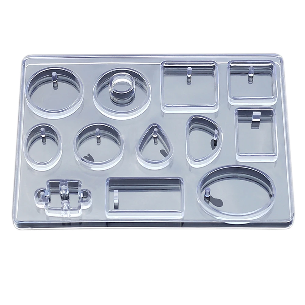 

12 Designs Cabochon Silicone Resin Mold Necklace Pendant Jewelry Making Mould DIY Hand Craft Resin Molds For Jewelry