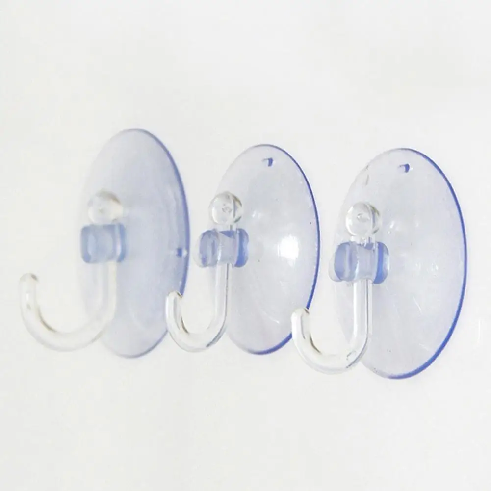 

10 Pcs Transparent Wall Hooks Suckers Kitchen Bathroom Hangers Suction Cup Hooks Kitchen Bathroom Accessories