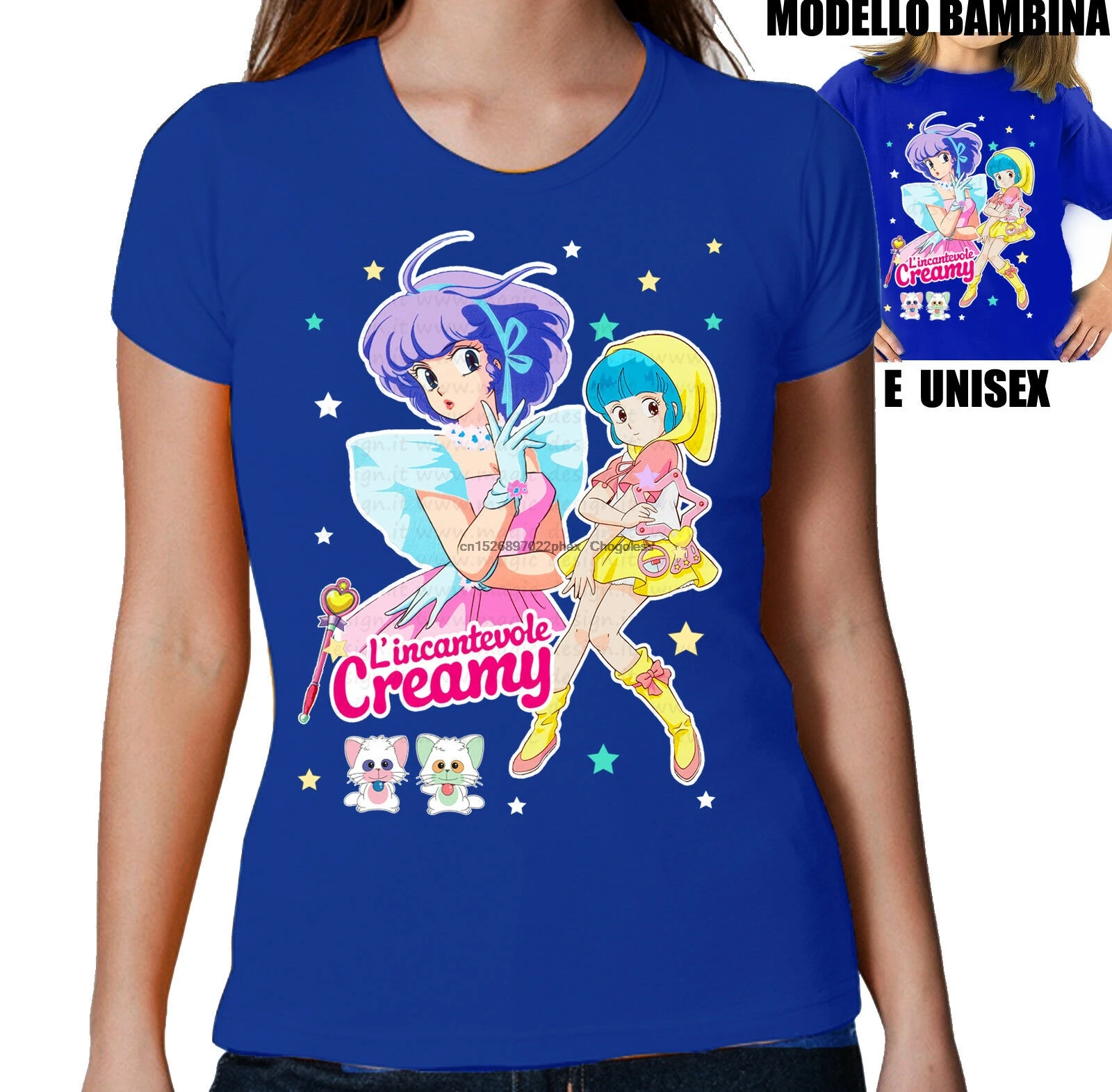 

T-Shirt L'Incantevole Creamy Tshirt Creamy Mami Anime Mahō Shōjo Parim-Pampùm Yū