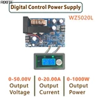 Понижающий преобразователь постоянного тока WZ5020L WZ5012L, CC CV, 50 в, 20A, 1000 Вт, Регулируемый источник питания с регулируемым напряжением