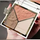 ELECOOL Contour Румяна Хайлайтер для лица 3 в 1, палитра теней для макияжа, матовый бронзер, блестящая контурная пудра, корейская косметика,кониуринг для лица бронзер для лица