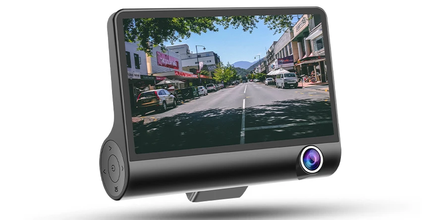 E-ACE Dashcam B28 DVR 4,0 дюймов Автомобильная камера 1080P Авто рекордер FHD видеорегистратор ночного видения автомобильные видеорегистраторы 3 объектива камеры видео регистратор