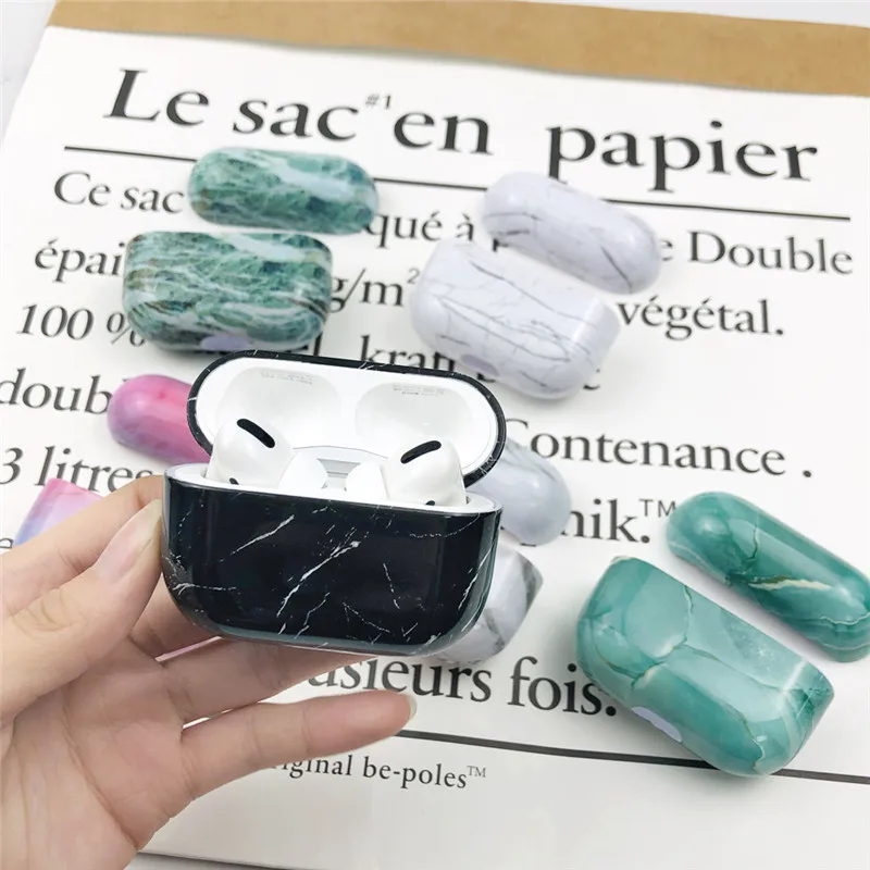 OTTWN для Airpods Pro 3 чехол мраморный мультяшный силиконовый наушников Роскошный в