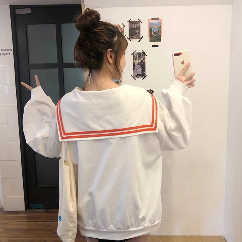 Кавайный стиль 2019 женские толстовки и свитшоты с бантиком большие Moletom Feminino Poleron