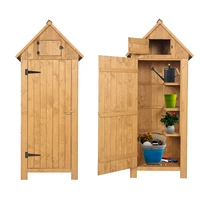 outdoor garden arrow shed storage lockers fir wood with single door wood color for storing all kinds of tools and accessories