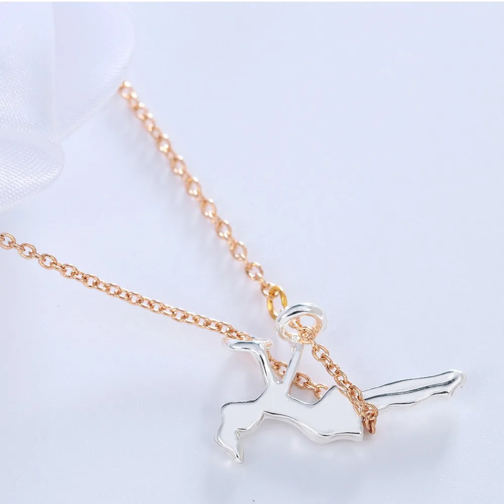 10 шт./лот гимнастика спортивная подвеска ожерелье Longo цепочка Tiffan ювелирные