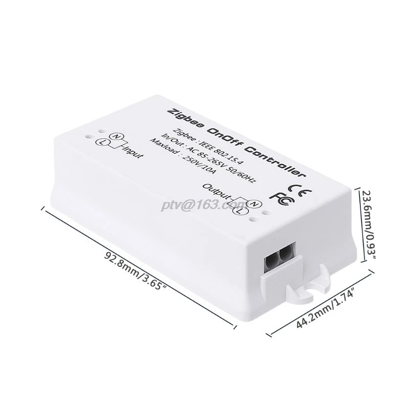 Умный выключатель Zigbee устройство для управления умным домом 10 А 92 8x44 2x23 6 мм с