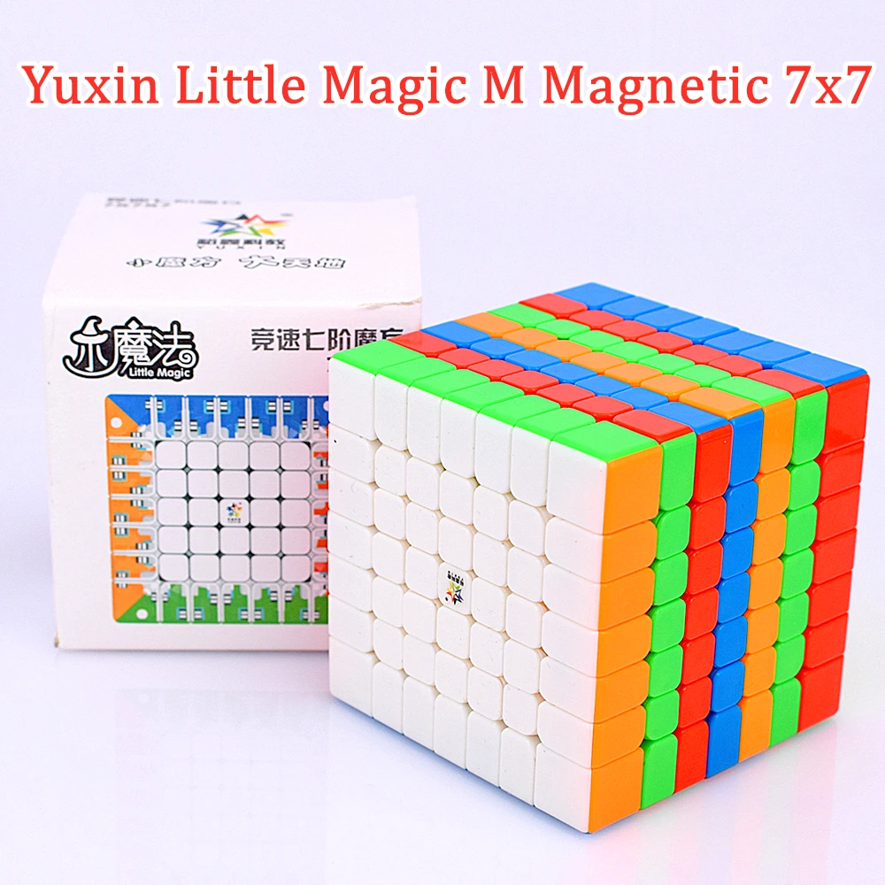 Yuxin немного волшебства м Магнитный 7x7x7 магический куб 7x7 скоростной кубик yuxin