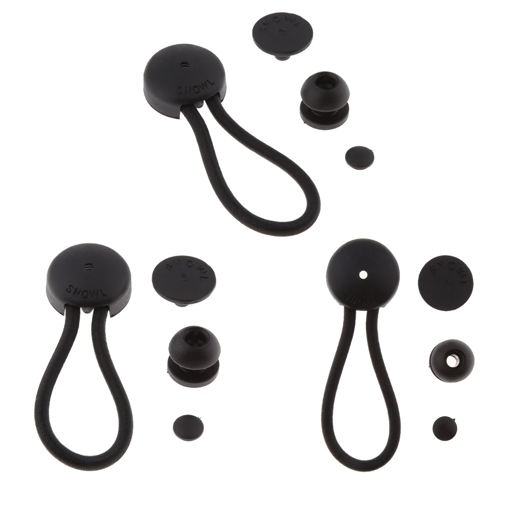 3 шт. шариковый банджи шнур сверхпрочный лодочный вес нагалстук комплект черного