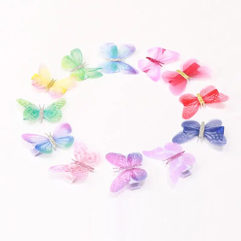 

12 Color Mini Butterfly Hair Clips Girl Hairpins Fashion Headpiece Barrette Wedding Hairpins Hair Accessories Hair Styling Tools