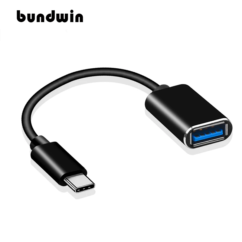 Bundwin USB 3 1 Type C OTG адаптер кабель с разъемами типа 2 0 мужского и женского пола кабеля