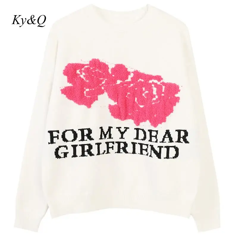 Брендовый дизайнерский белый свитер пуловер женский роскошный рождественский