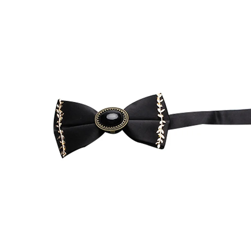 Белый мужской галстук свадебный для Жениха Лучший деловой черный