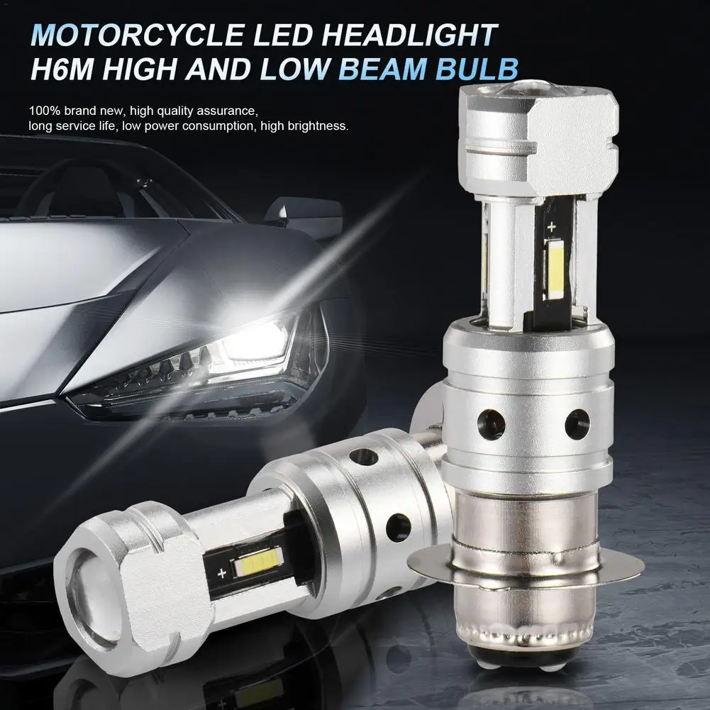 For Car Motorcycle ATV UTV 12-24V 4000lm LED Headlight H4 CSP1860 With Lens Fog Lamp Headlight