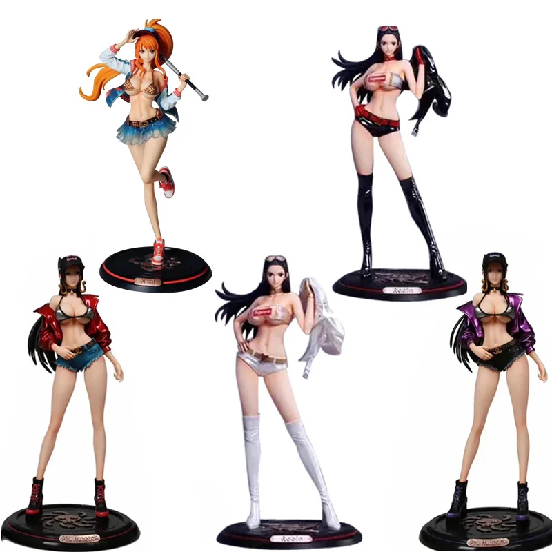 

Super M ONE Piece Boa Hancock Nico Robin Nami GK PVC Action Figure Figurines Toy Sexy Girl Adult Collection Model Doll Gift T30