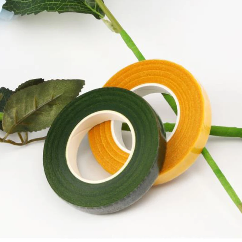 30 Yard 12MM Florist Floral Stem Tape Corsages Buttonhole Artificial Flower Stamen Wrap DIY Craft Accessories 1 Roll