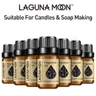 Белое Мускусное эфирное масло Lagunamoon 10 мл, ароматическое масло, свежее льняное детское ароматическое масло клубника, морской бриз, лайм