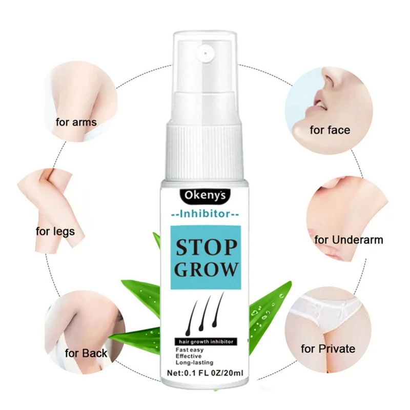 

Non-Irritating For Face Arm Leg Armpit Hair Inhibitor Painless Hair Stop Growth Spray Hair Removal Spray