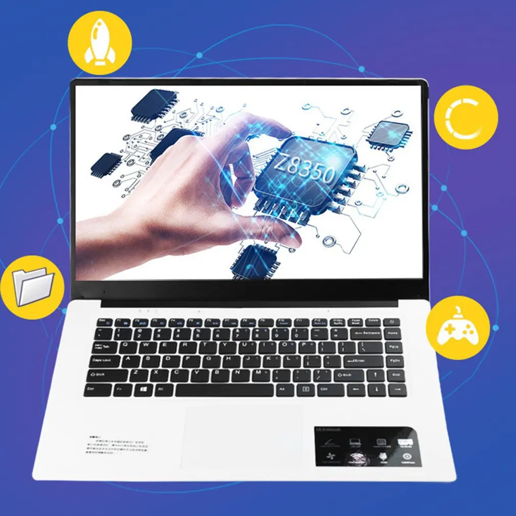 Ultra-thin Laptop PC 14.1-inch Netbook 1366*768P Display pixel 2GB+32GB for Windows10 EU/AU socket