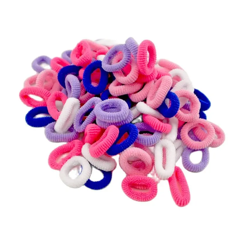 

Wholesale 200 Pcs Elastic Children Hair Band Kids Dress Scrunchy Colorful Random Baby Accessories