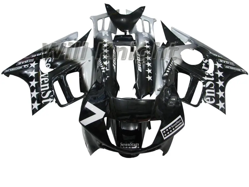 

Injection ABS Seven Star Complete Fairing Kits For Honda CBR600 F3 95 96 Silver Black