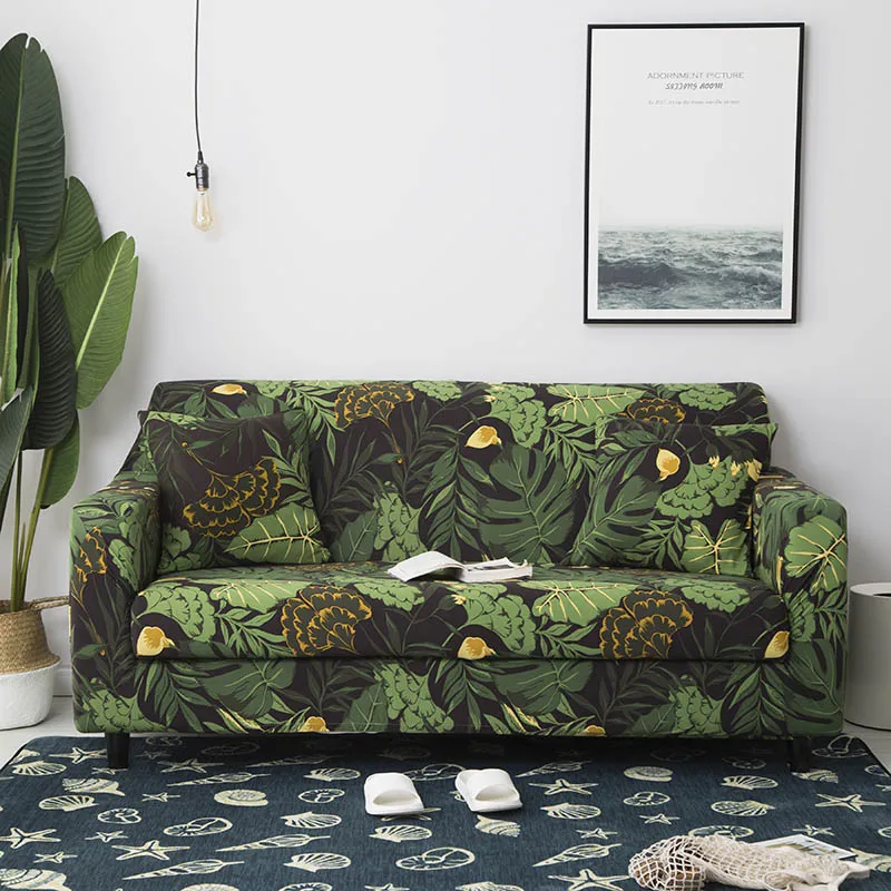 Stretch Sofa Cover Slipcovers Spandex Modern Polyester Corner Couch Slipcover for Different Shape Loveseat L-Style | Дом и сад