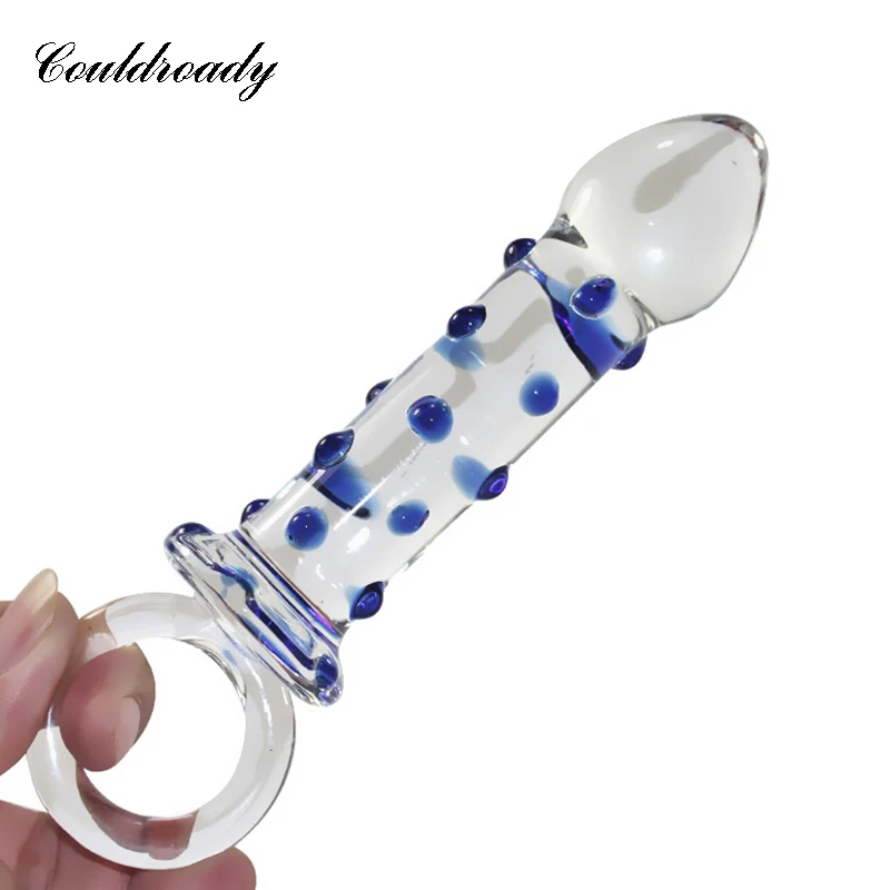 Для женщин Стекло фаллоимитатор Pyrex кристаллический анальный Секс игрушки для