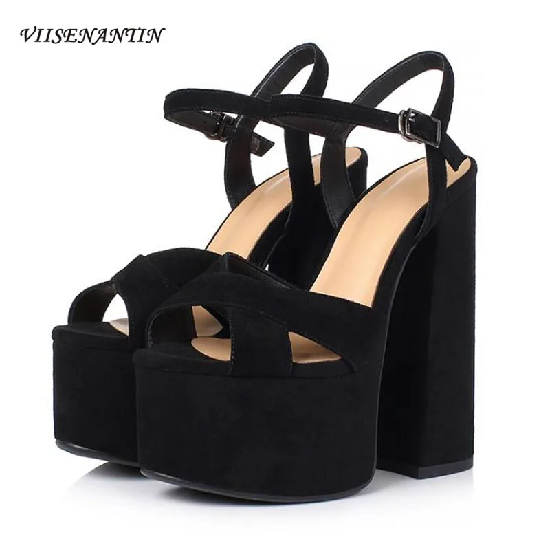 2020 Новинка Модная пикантная обувь на платформе Ботильоны из натуральной кожи