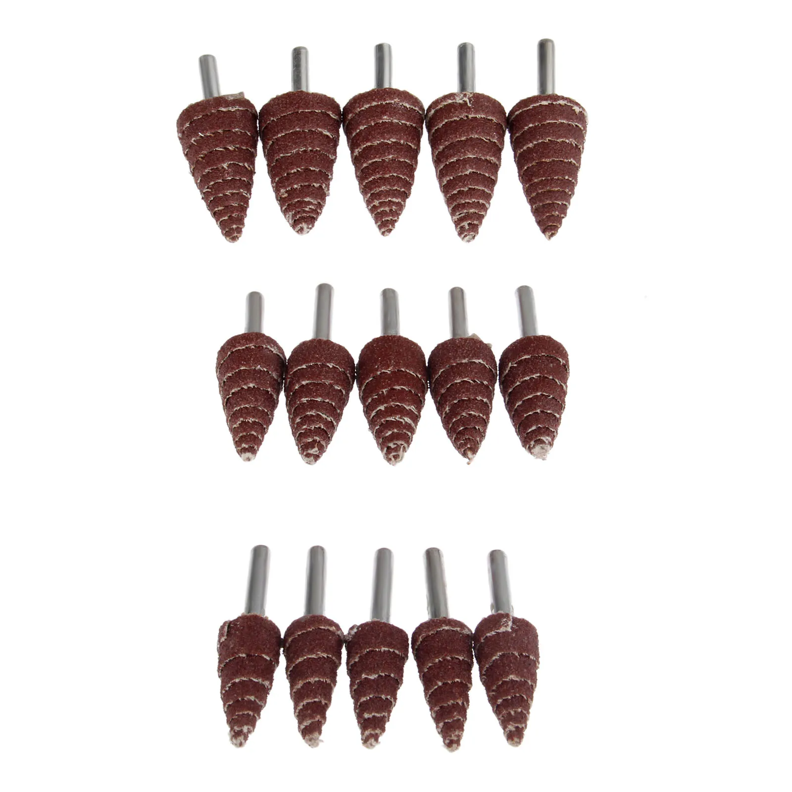 

5Pcs 25/20/16mm Sandpaper Wheel Conical Sanding Flap Wheels Polishing Buffing Grinding Head for Dremel Rotary Tool 6mm Shank