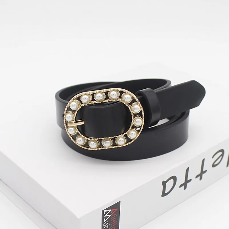 Женские ремни с цепочкой модные украшения жемчужинами и шипами роскошный