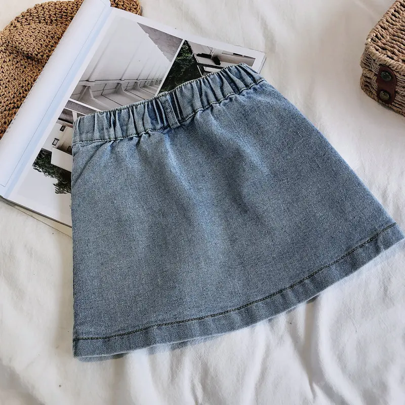 Menoea/Летняя одежда для девочек джинсовые штаны маленьких детская с карманами и