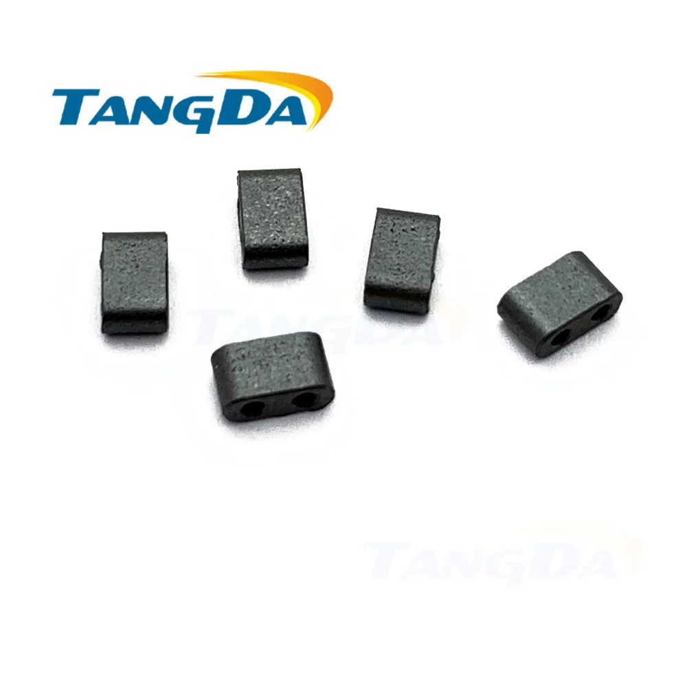 TANGDA 5 2 2,9 мм сердечник ферритовый L * W * HT 5*2*2,9 мм полый шарик фильтр EMI анти-помех двойное отверстие два 2 отверстия AG