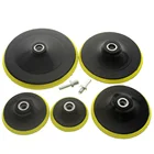 Полировальный диск, полировальная колодка 34567 дюймов M10M14 с клейким стержнем и дрелью для ухода за краской автомобиля, аксессуары для электрической шлифовальной машины