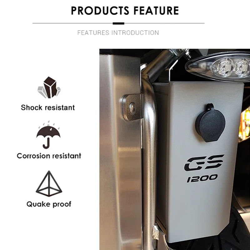 

New Arrival! Tool Box For BMW R1250GS R1200GS LC ADV Adventure 2013-2020 Decorative Aluminum 5 Liters ToolBox Left Side Bracket