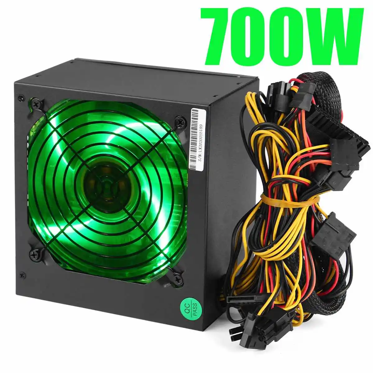 

700W PCI SATA 110V-230V ATX 12V Gaming PC Power Supply 24Pin/Molex/Sata 12CM LED Fan Computer Power Supply 80+ Gold